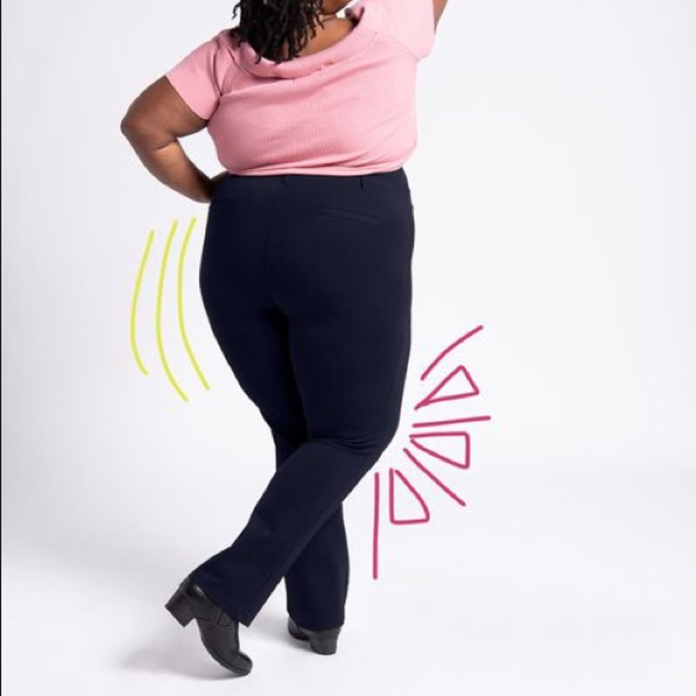 Betabrand Dress Pant Yoga Pants Size XXL Navy Blue - Picture 13 of 13